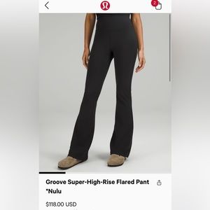 Lululemon grove flare pant